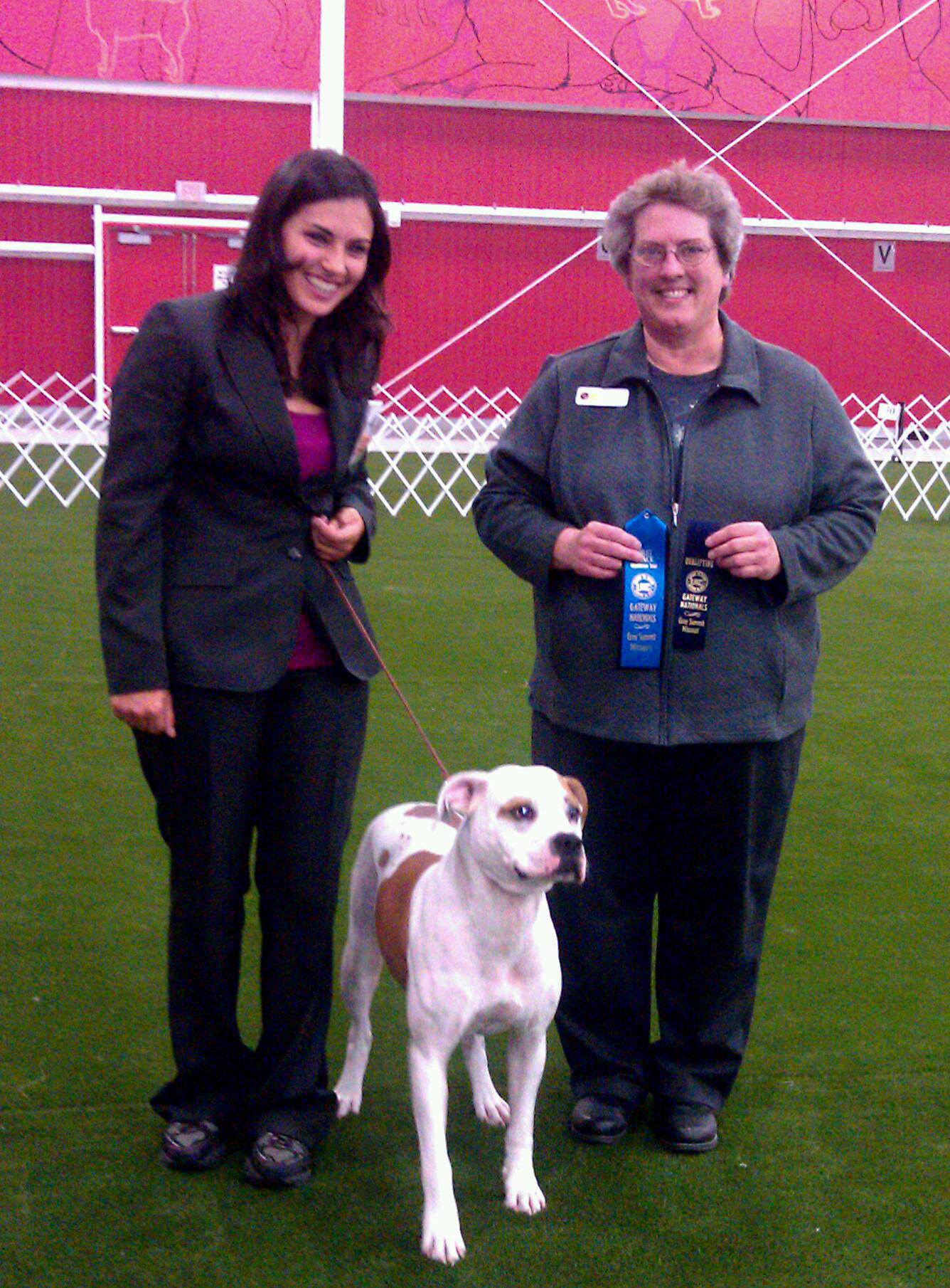Luna takes first place in her obedience class under Judge Sheryl Peterson